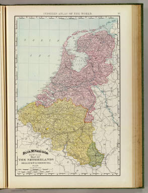 Map Benelux Countries