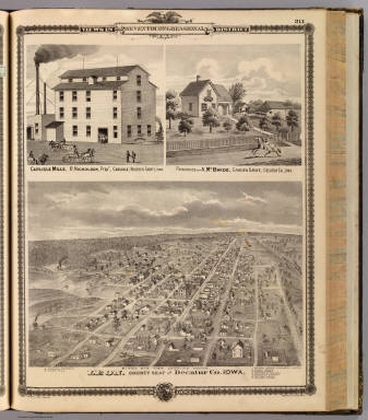 Leon, Bird's Eye View; Carlisle Mills; McBride Residence, Garden Grove ...