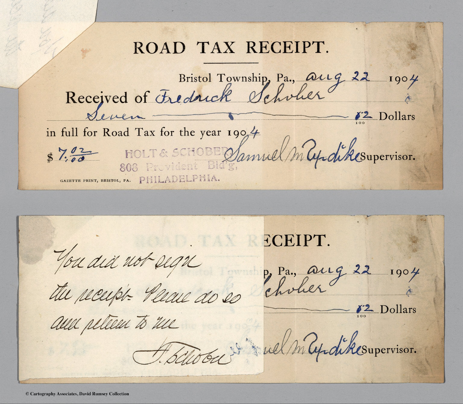 Road Tax Label