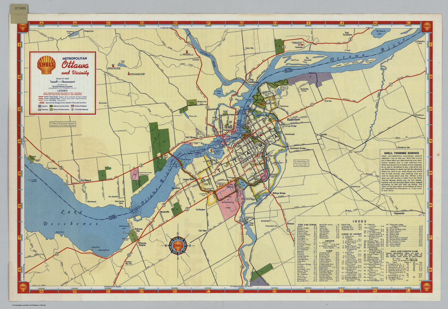 Shell Metropolitan Ottawa and Vicinity. - David Rumsey Historical ...