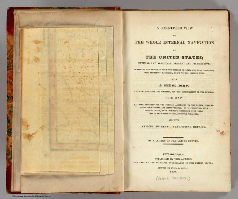 Title Page: Connected view of the whole internal navigation of the United States.