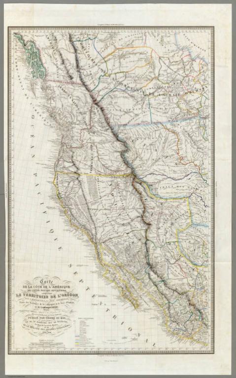 Carte De La Cote De L'Amerique.