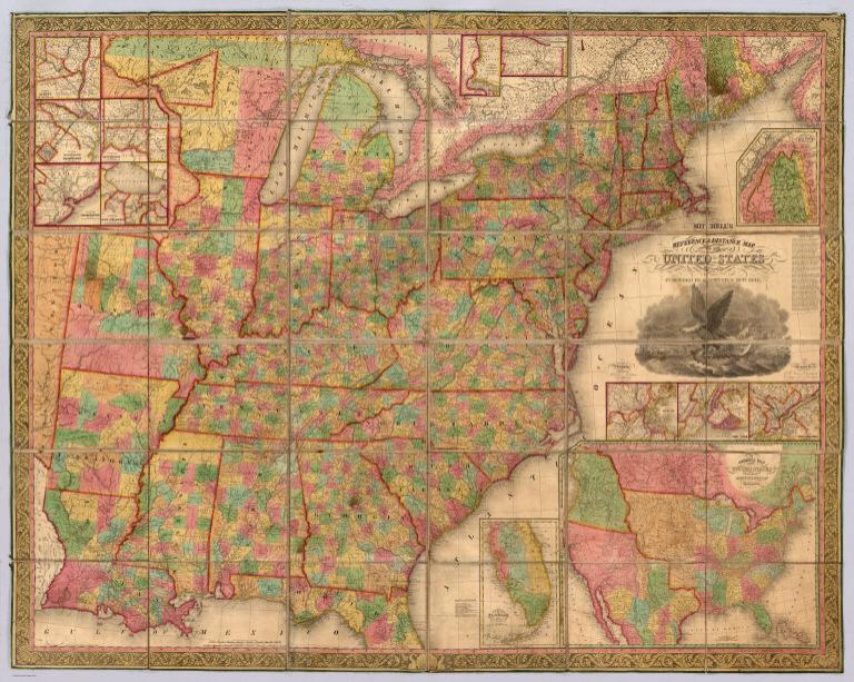 Mitchell's Reference & Distance Map Of The United States.