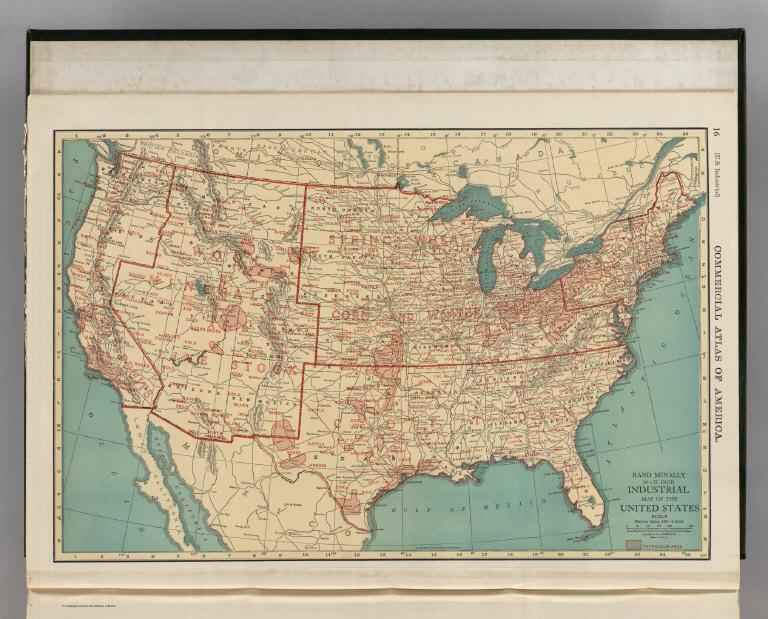 Industrial Map of the United States.