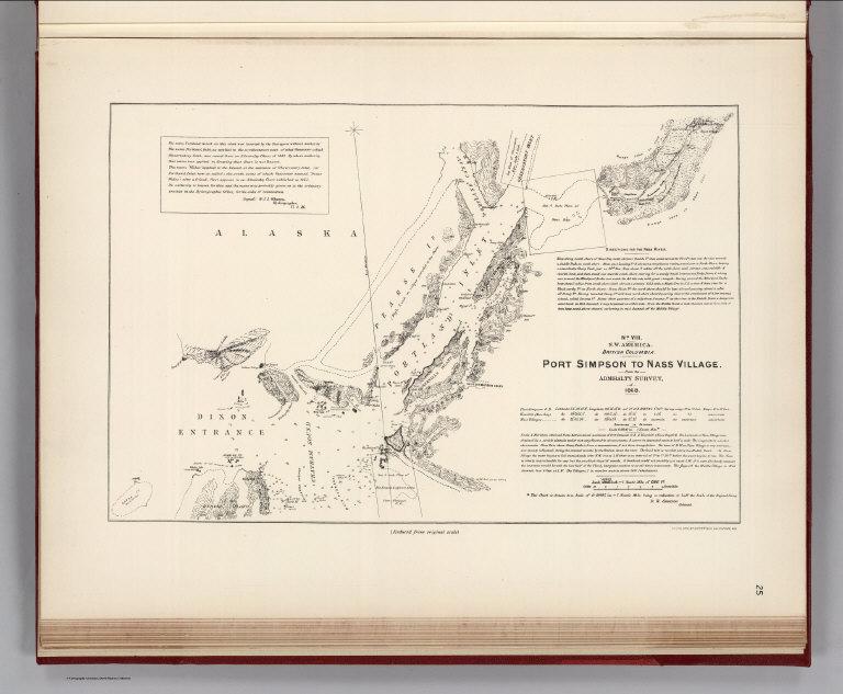 Facsimile: Port Simpson to Nass Village - Admiralty Survey.