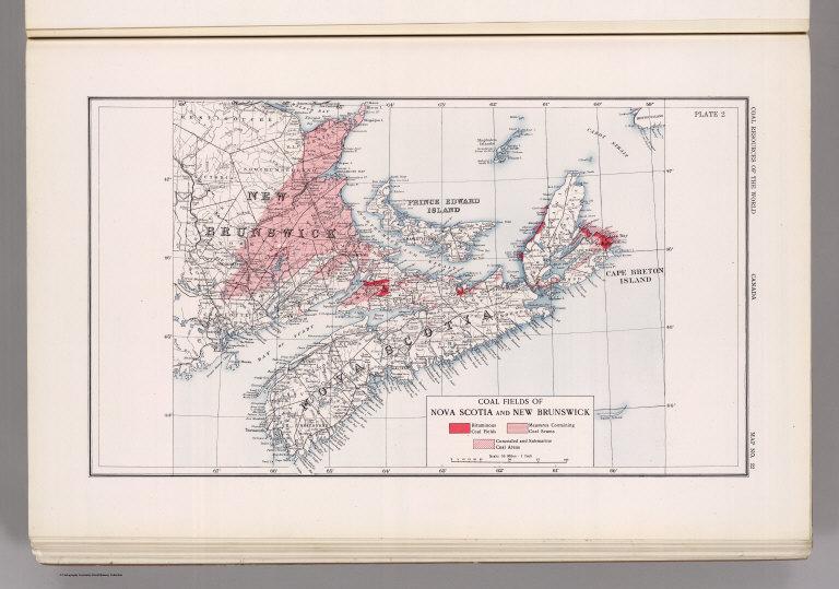 Nova Scotia, New Brunswick, Canada. Coal Resources of the World.