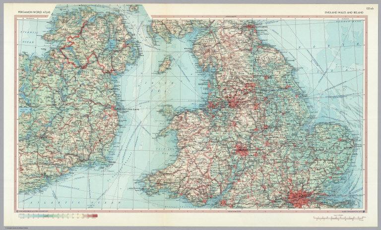 England, Wales, and Ireland. Pergamon World Atlas.