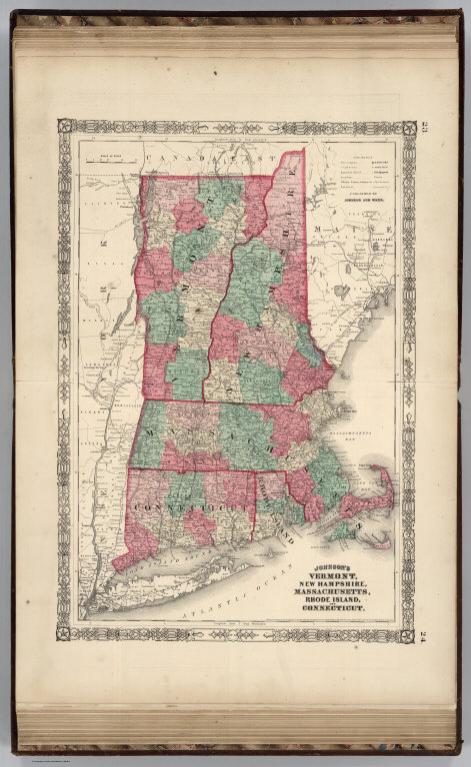 Vermont, New Hampshire, Massachusetts, Rhode Island, and Connecticut.