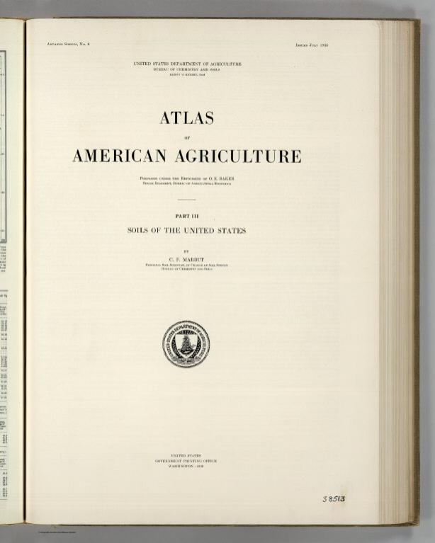 Section Title Page: (Soils). Atlas of American Agriculture.