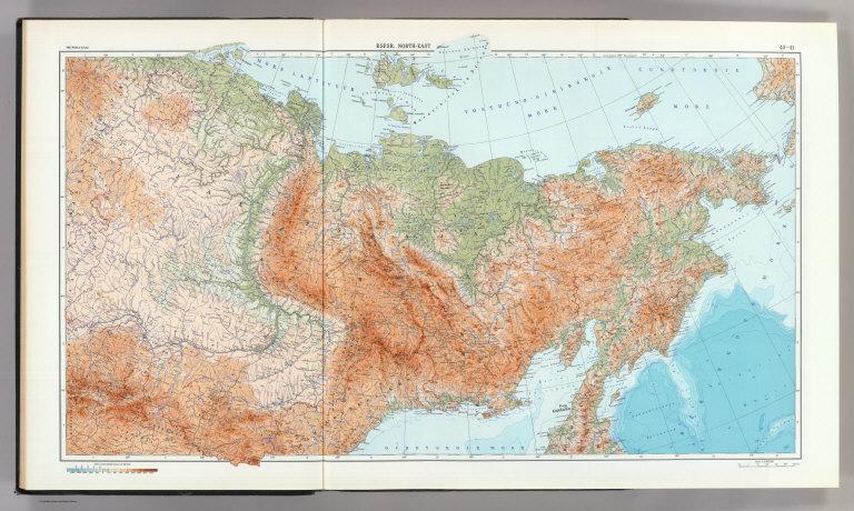 40-41. RSFSR, North-East. The World Atlas.