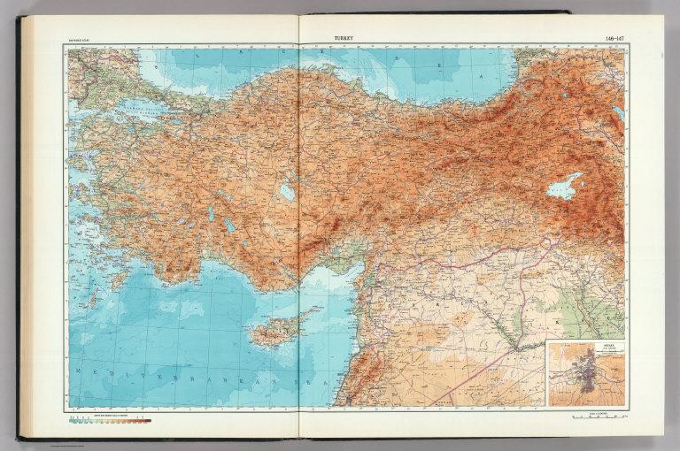 146-147. Turkey. Ankara. The World Atlas.