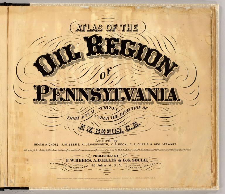 Title Page: Atlas, oil regions, Pennsylvania.