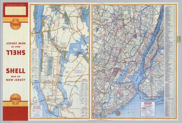 Various Regions and Cities in New Jersey, New York.