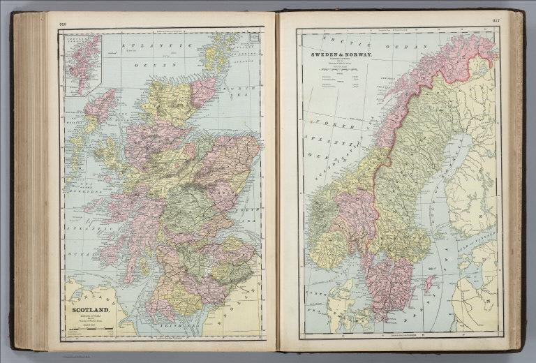 Scotland. Sweden and Norway.