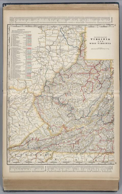 Western Half of Virginia and West Virginia.