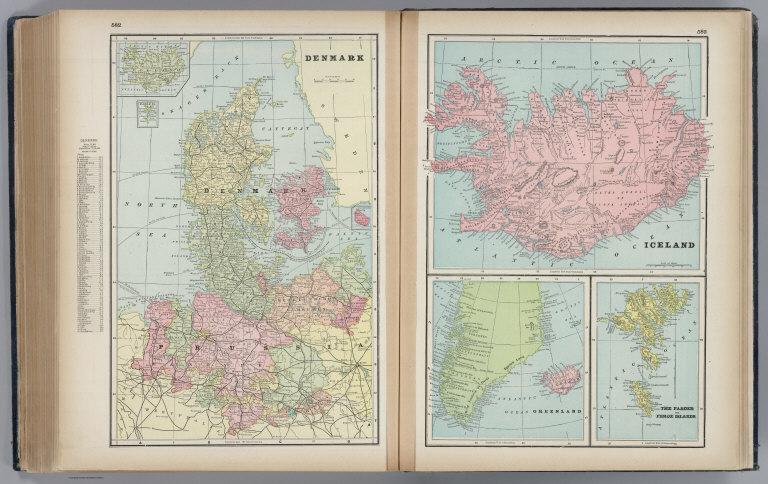 Denmark. Iceland. Greenland. Feroe Islands,