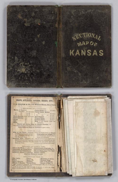 Covers: Sectional Map Of The Territory Of Kansas