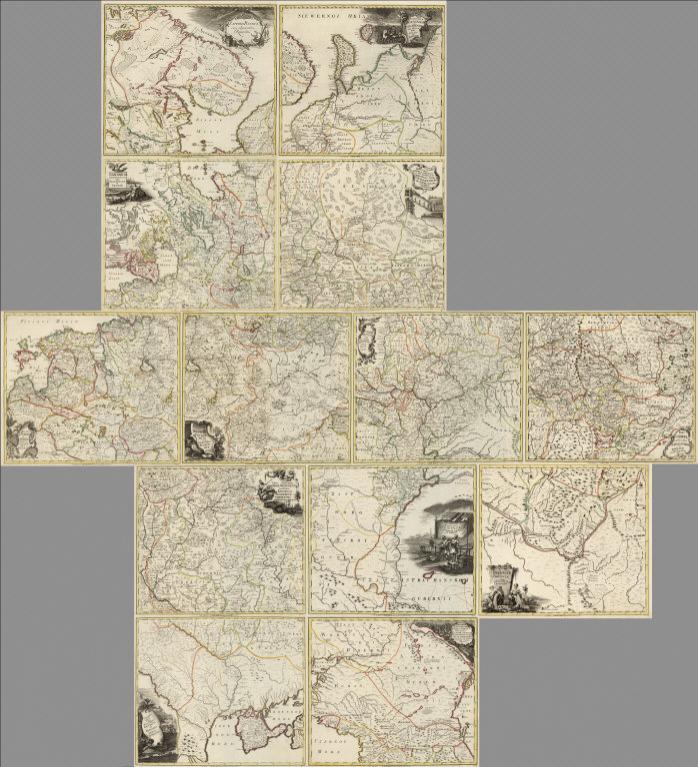 Composite: Sheets 1-13 (Atlas Russicus) Russischer Atlas