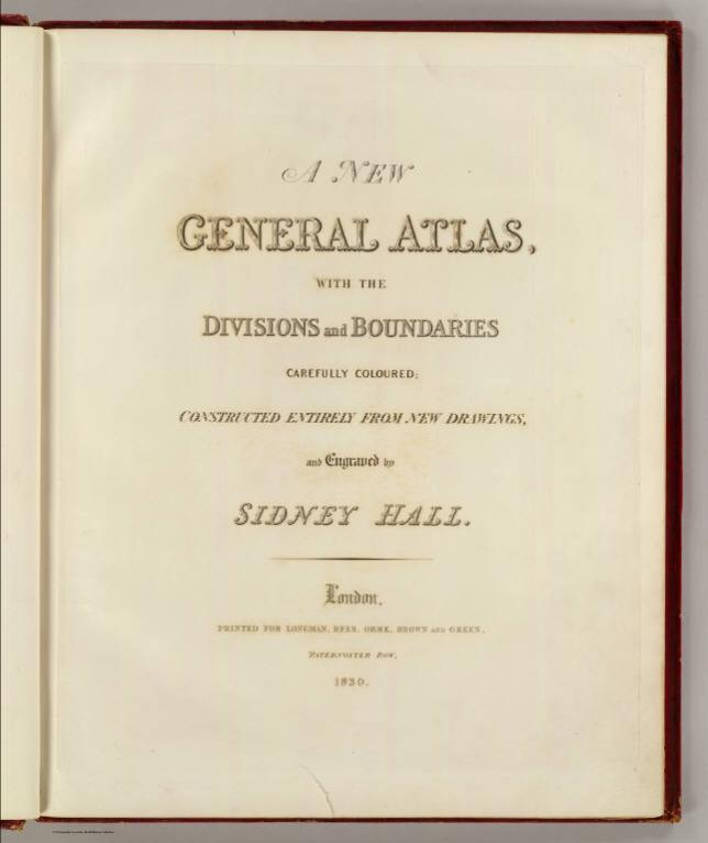 Title Page: New general atlas.