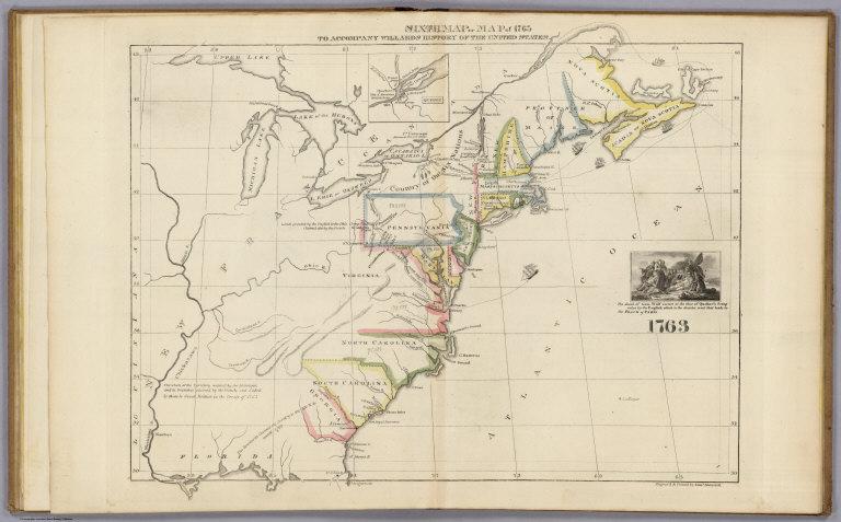 Sixth Map or Map Of 1763