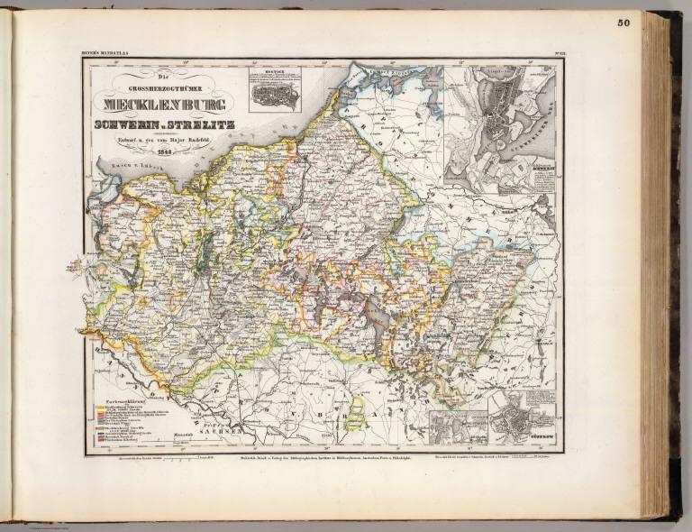 Mecklenburg, Schwerin, Strelitz Grossherzogthumer.