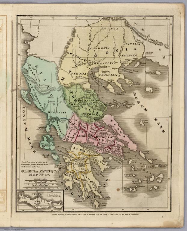 Map No. IV. Craecia Antiqua