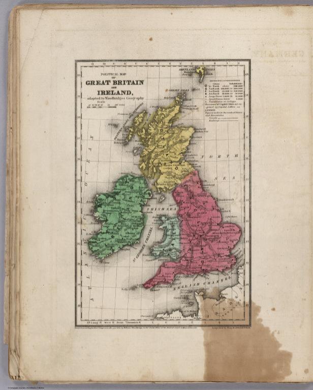 Political Map Of Great Britain And Ireland