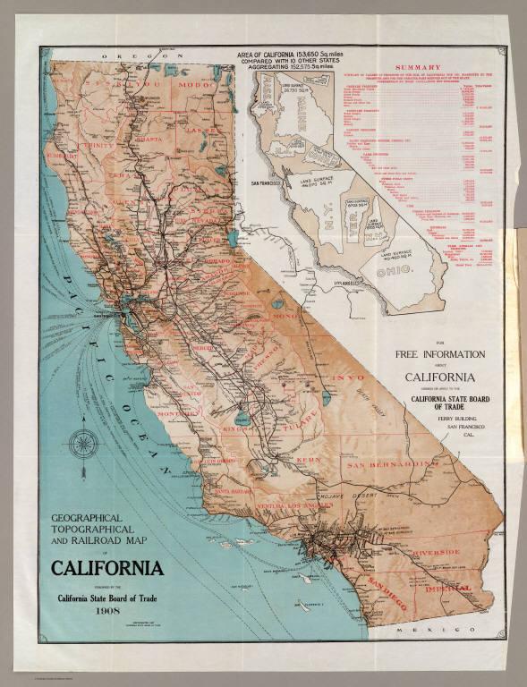 Map of California.