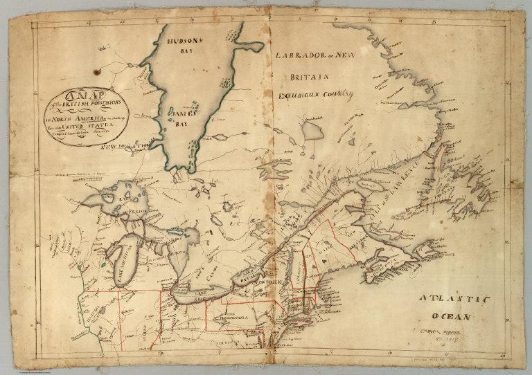 Map of the British Possessions in North America