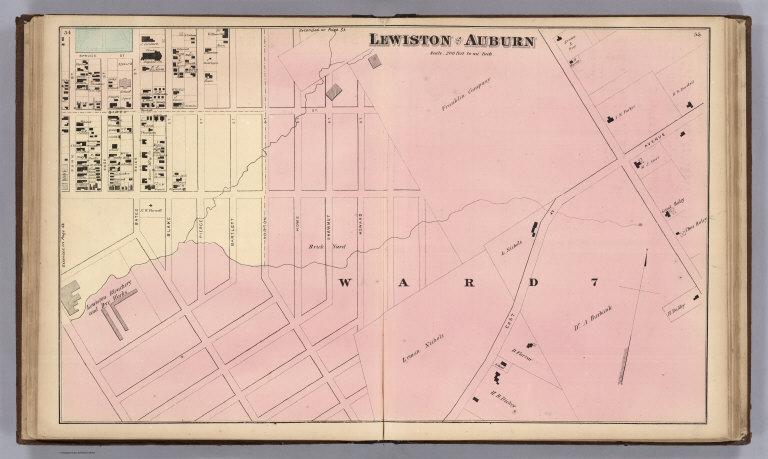 Lewiston and Auburn, Androscoggin County, Maine.