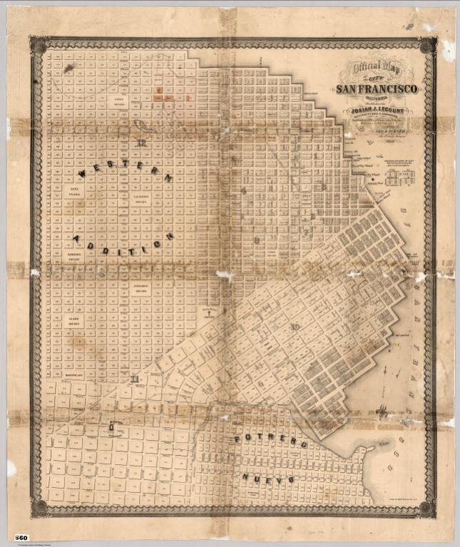 Official Map Of The City Of San Francisco, California