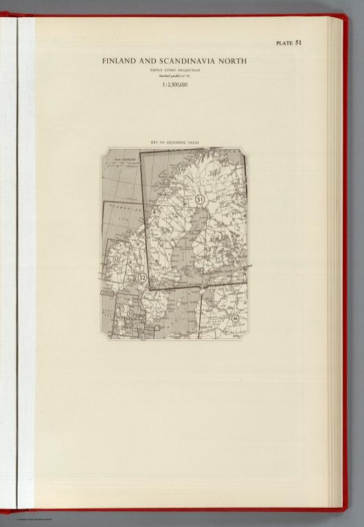 Index: Finland and Scandinavia North, Plate 51, V. III