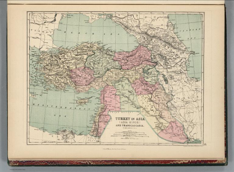 Turkey in Asia (Asia Minor) and Transcaucasia.