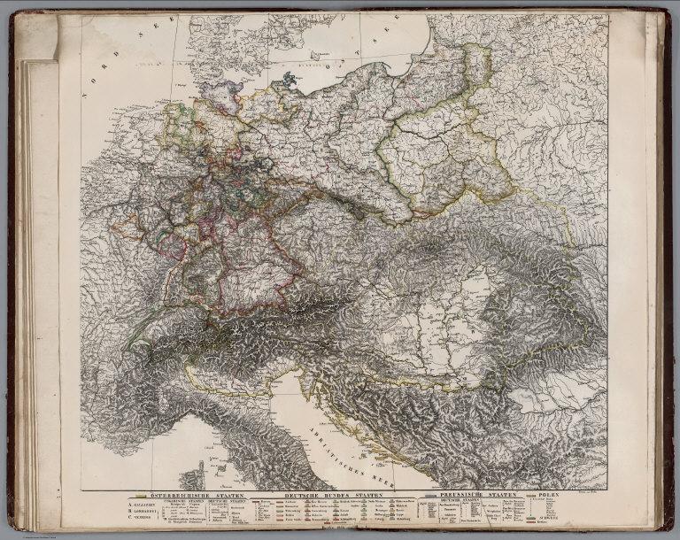 Osterreichische Staaten. Deutsche Bundes. Staaten Preussische Staaten. Polen.