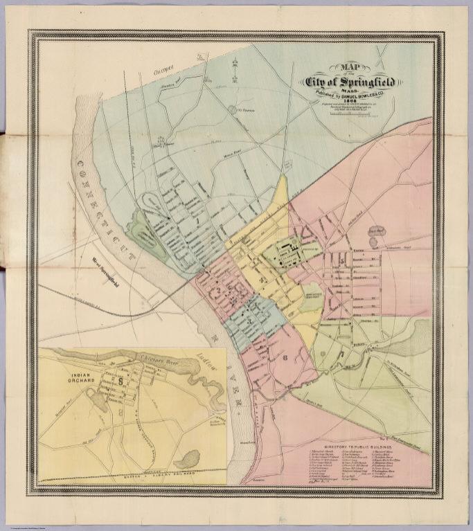 Map of the City of Springfield Mass.