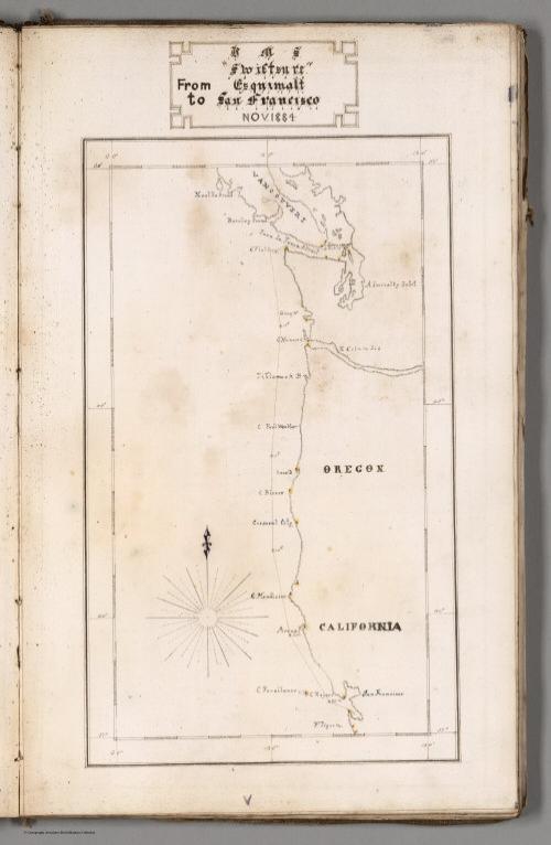 H.M.S. "Swiftsure." From Esquimalt to San Francisco Nov. 1884.