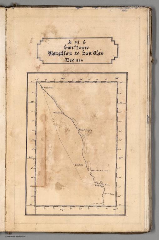 HMS Swiftsure, Mazatlan to San Blas, Dec 1884.