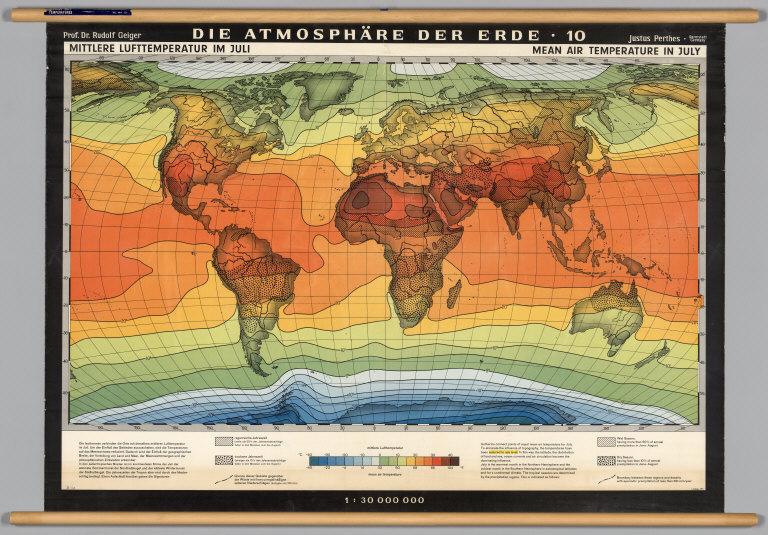 World -- Atmosphere: Average July Temperature