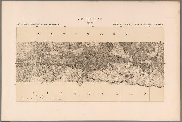 Joint Map No. IV. United States Northern Boundary Commission. (Canadian Border).