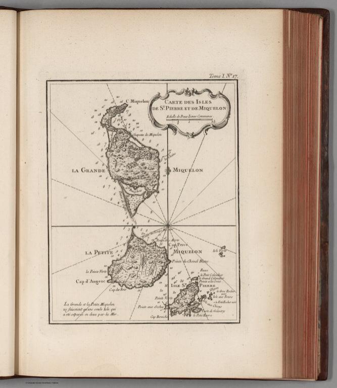 Carte des Isles de St. Pierre et de Miquelon