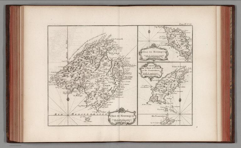 L'Isle de Maiorque ; L'Isle de Minorque ; Carte de l'Isle d'Yvice et des Fromentieres