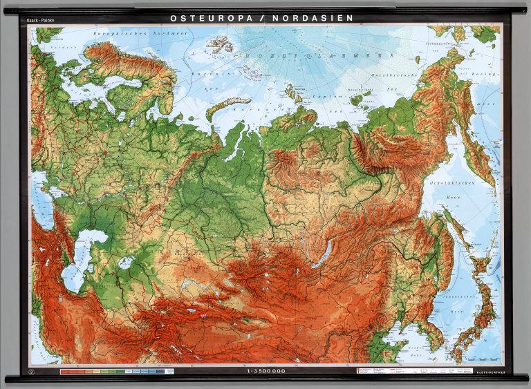 Eastern Europe & Northern Asia -- Physical (Former Soviet Republics)