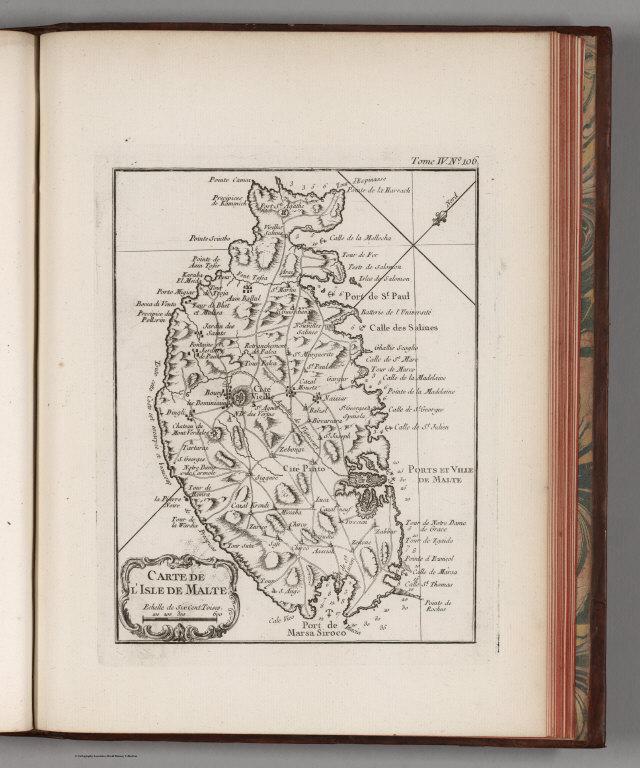 Carte de I'Lsle de Malta.