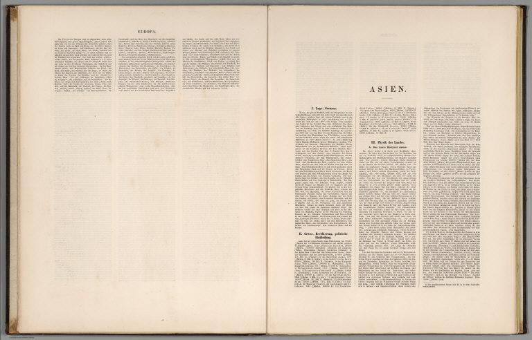 Text: Europa. VII (conclusion). Asien. I-III.