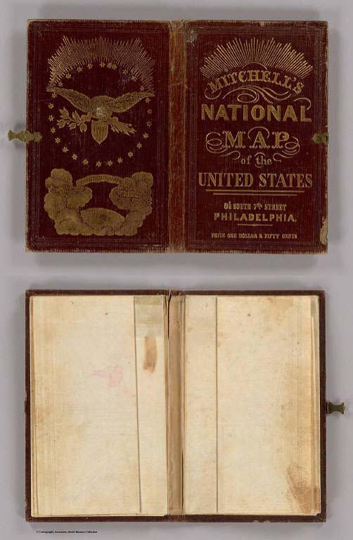 Cover: Mitchell's national map of the American Republic.