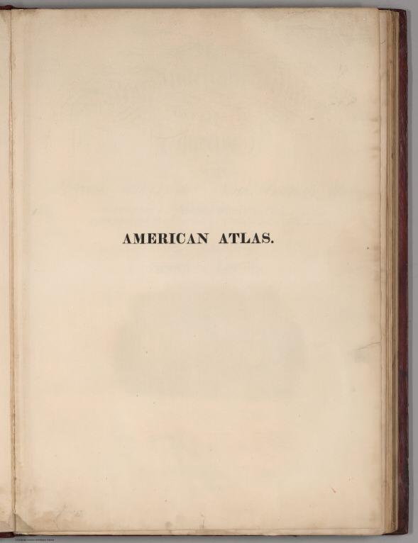 Half Title: A New American Atlas.