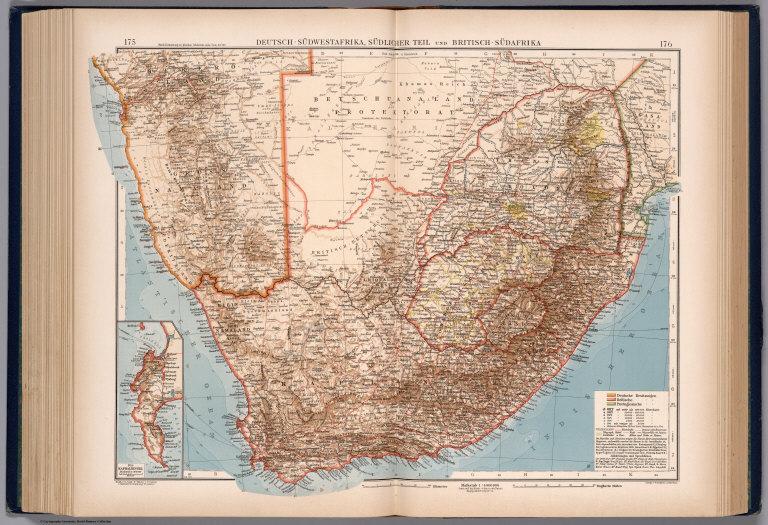 Deutsch - Sudwestafrika, Sudlicher Teil und Britisch - Sudafrika