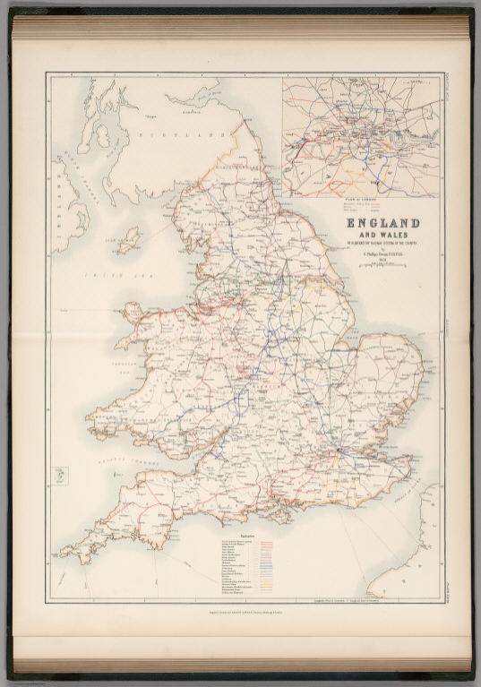 England and Wales to Illustrate the Railway System of the Country.