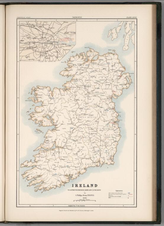 Ireland to Illustrate the Hydrography (Water Supply) of the Country.