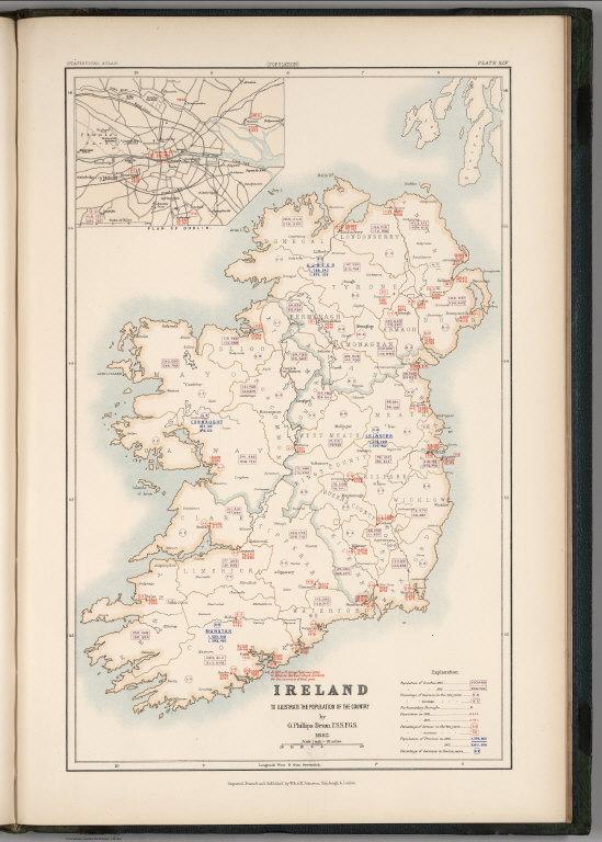 Ireland to Illustrate the Population of the Country.